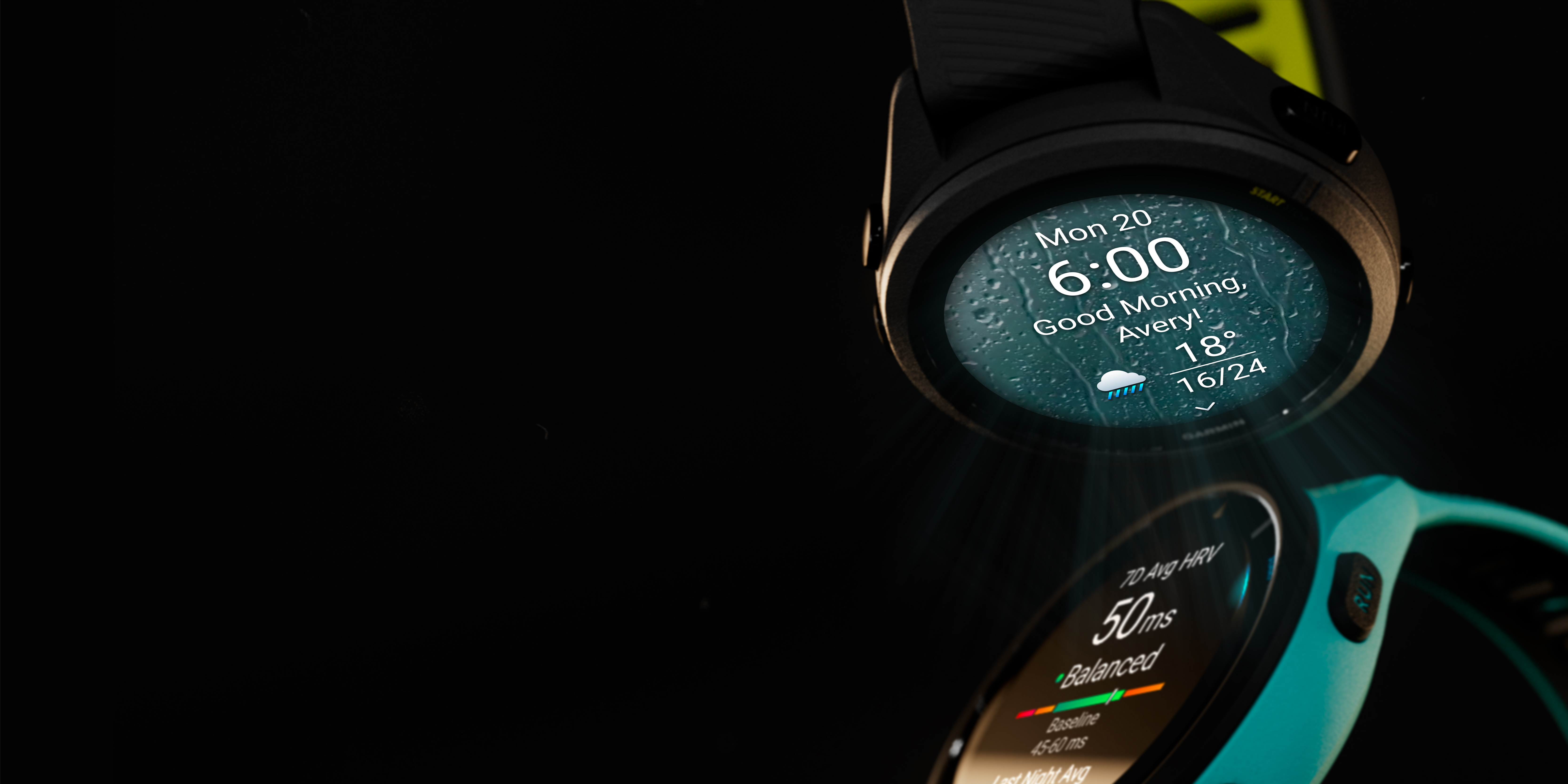 Умные часы Garmin Forerunner 265 черные с черно-серым ремешком
